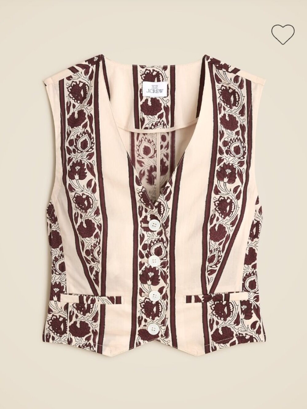 SZ Blockprints™ X J.Crew classic vest NWOT